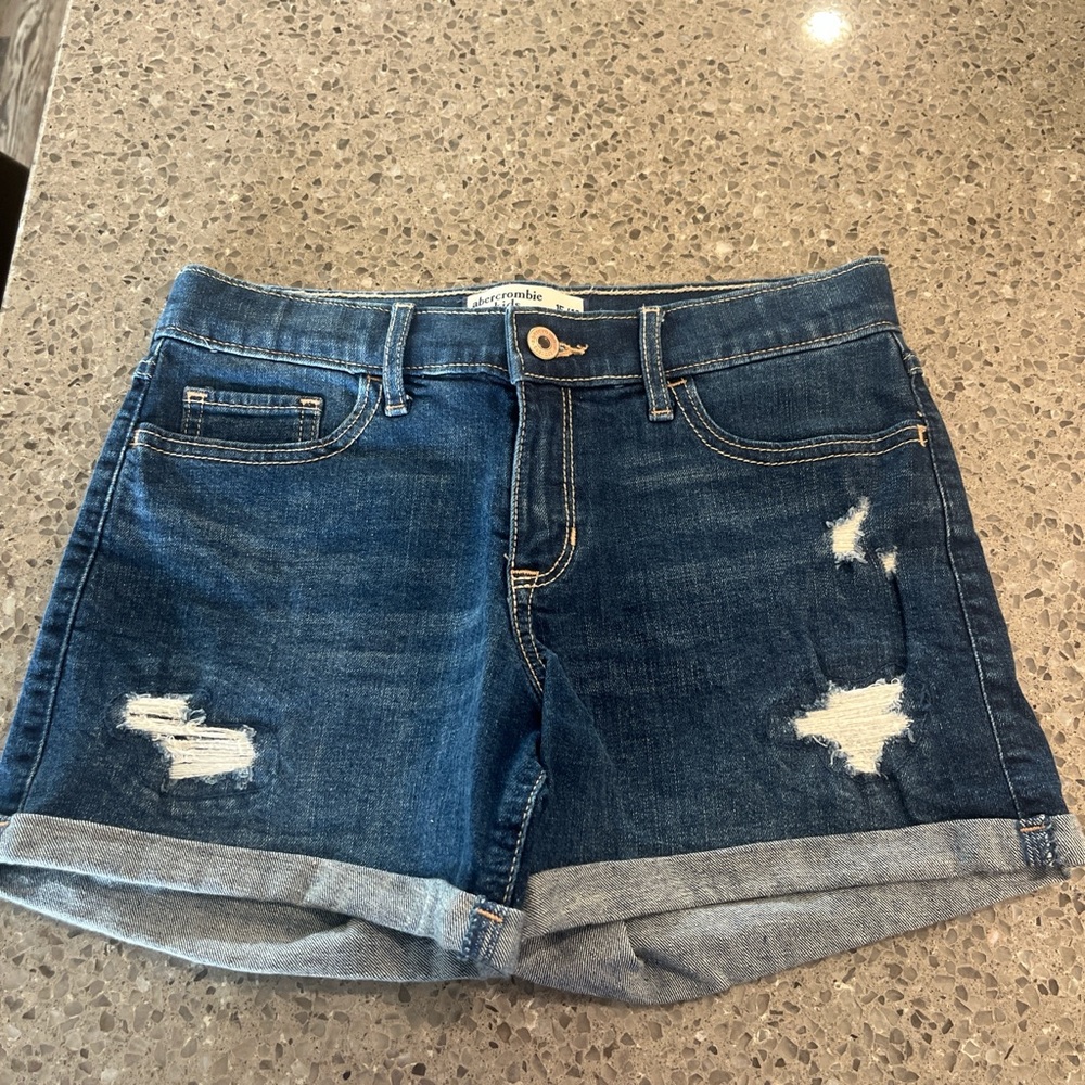 abercrombie kids jean shorts